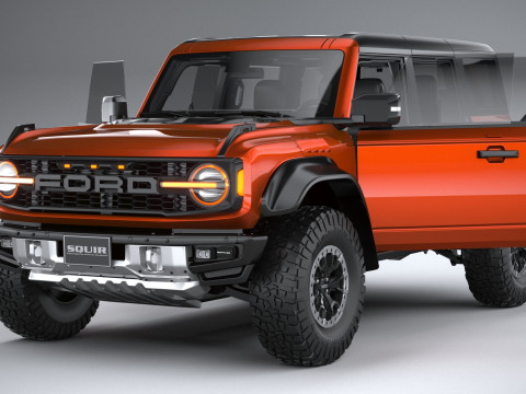 Bronco Raptor 4-door 2022 3Dモデル