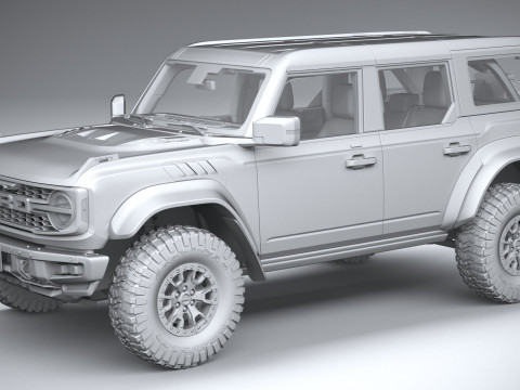 Bronco Raptor 4-door 2022 3Dモデル