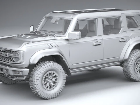 Bronco Raptor 4-door 2022 3D Model