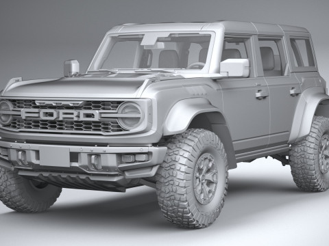 Bronco Raptor 4-door 2022 3Dモデル