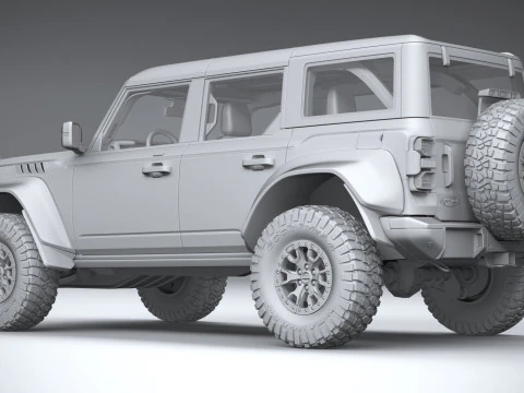 Bronco Raptor 4-door 2022 3D Model