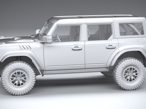 Bronco Raptor 4-door 2022 3Dモデル