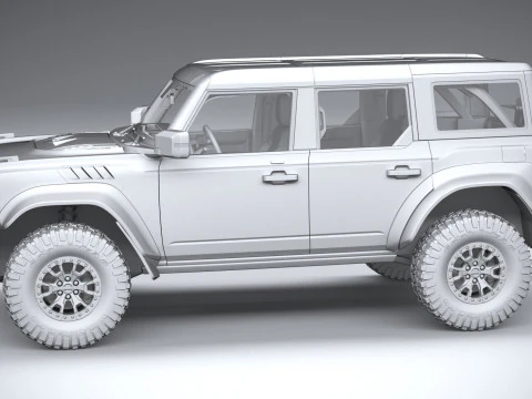 Bronco Raptor 4-door 2022 3D Model