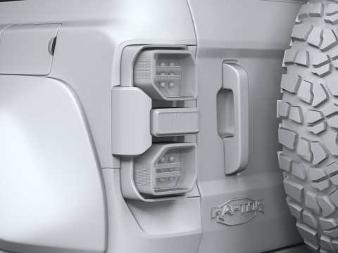 Bronco Raptor 4-door 2022 3Dモデル