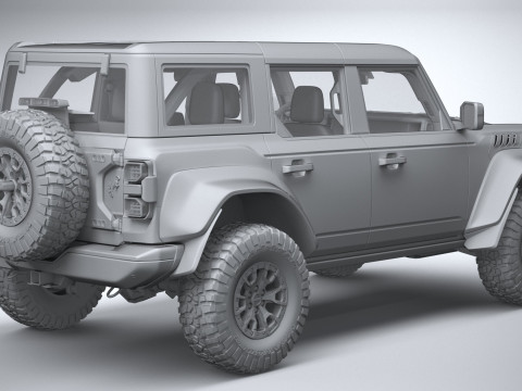 Bronco Raptor 4-door 2022 3Dモデル