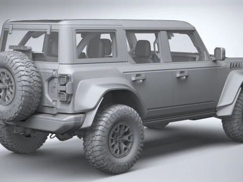 Bronco Raptor 4-door 2022 3D Model