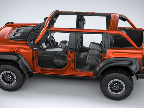 Bronco Raptor 4-door 2022 3Dモデル