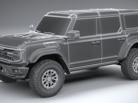 Bronco Raptor 4-door 2022 3Dモデル
