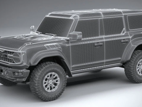 Bronco Raptor 4-door 2022 3D Model