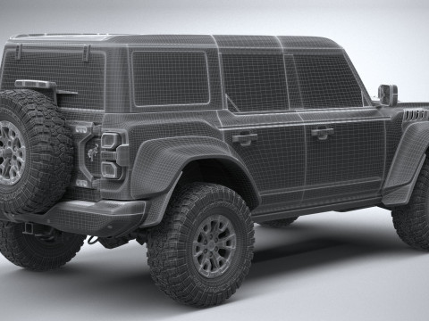 Bronco Raptor 4-door 2022 3Dモデル