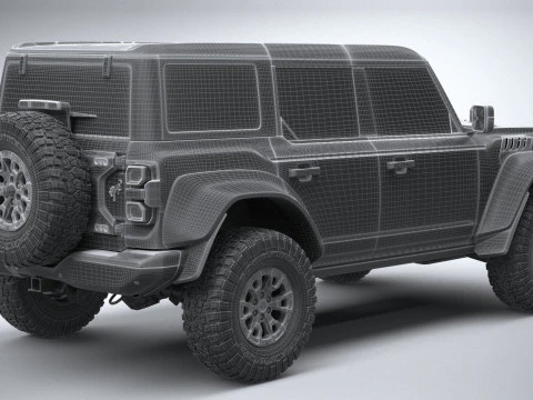 Bronco Raptor 4-door 2022 3D Model