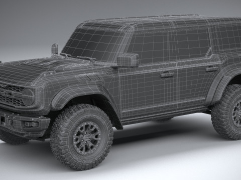 Bronco Raptor 4-door 2022 3Dモデル