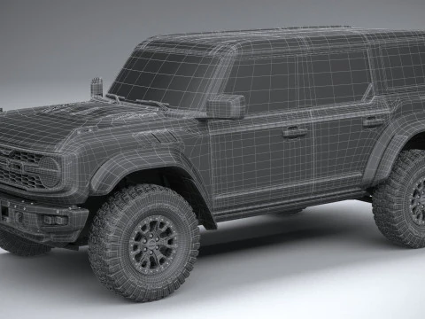 Bronco Raptor 4-door 2022 3D Model