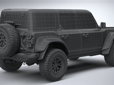 Bronco Raptor 4-door 2022 3D Model