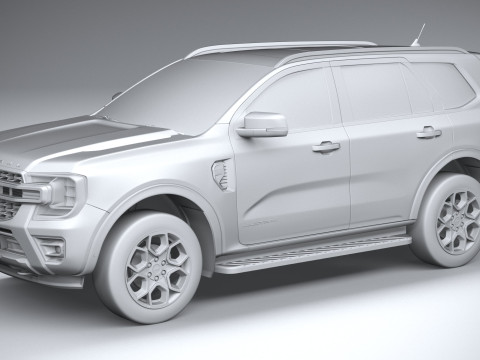 Everest Wildtrak 2023 3D Model
