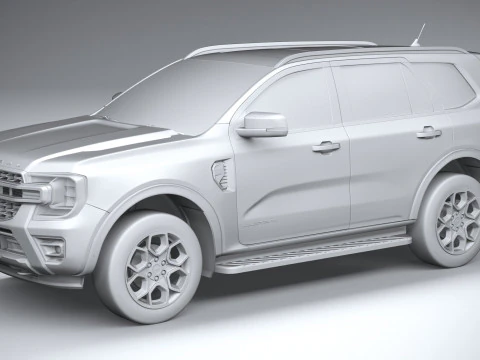 Everest Wildtrak 2023 3D Model