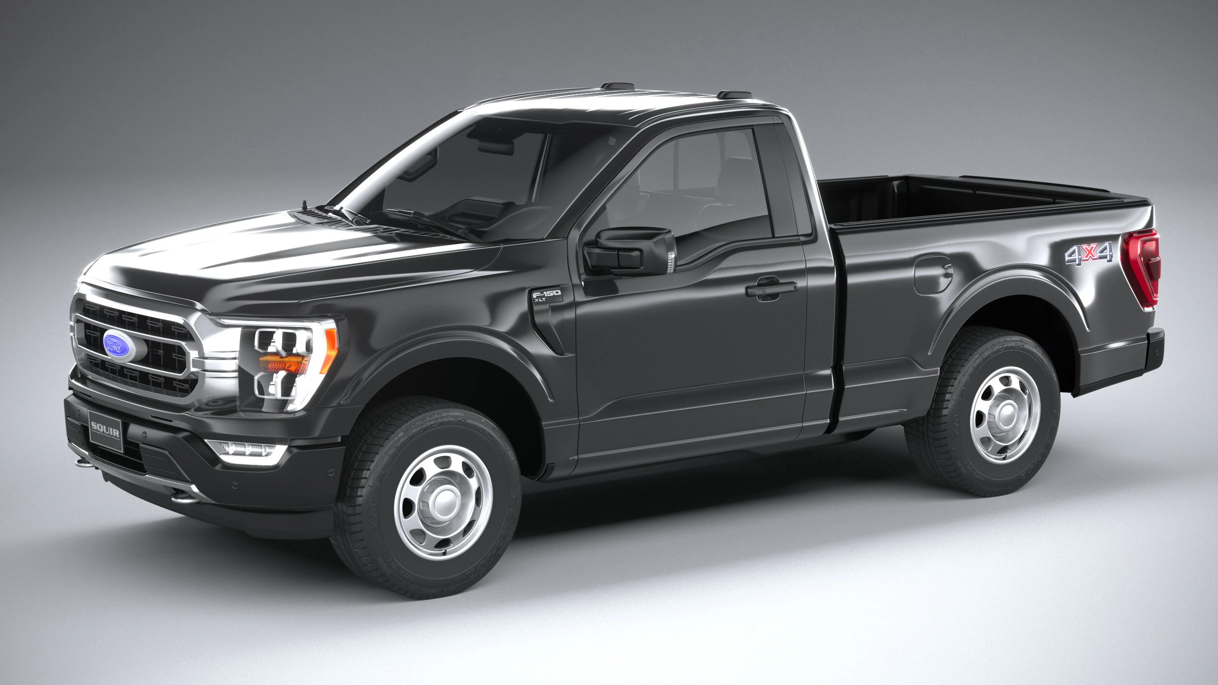 F150 Base 2022 3D Model .c4d .max .obj .3ds .fbx .stl .blend 