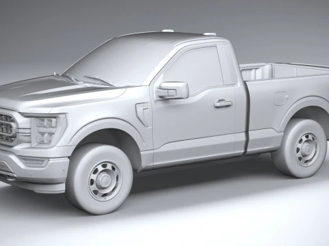 F150 Base 2022 3D Model