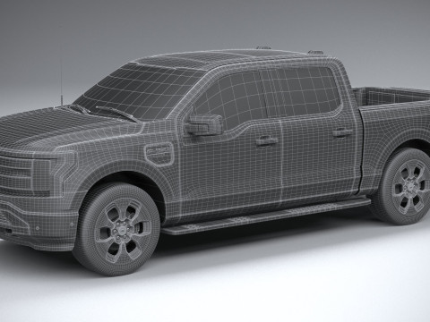 F150 Lightning 2022 3D Model