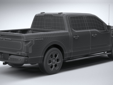 F150 Lightning 2022 3D Model