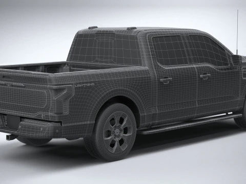 F150 Lightning 2022 3D Model