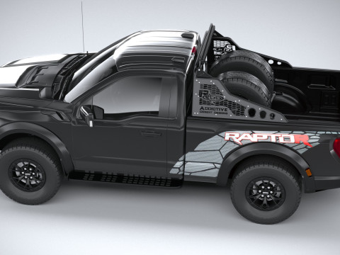 F150 Raptor R 2023 short 3D Модель