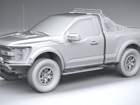 F150 Raptor R 2023 short 3D Модель