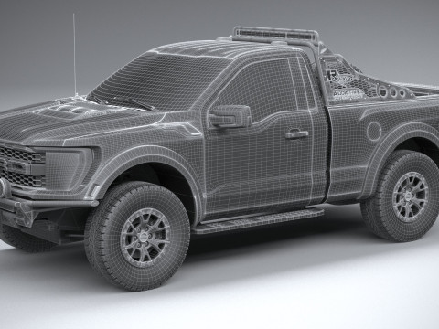 F150 Raptor R 2023 short 3D Модель