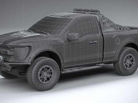 F150 Raptor R 2023 short 3D Модель