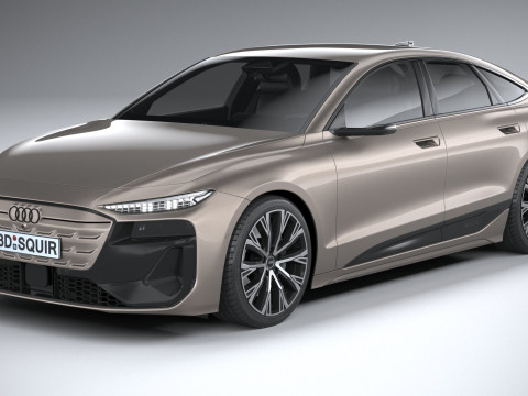 Audi A6 Sportback e-tron 2025 3Dモデル