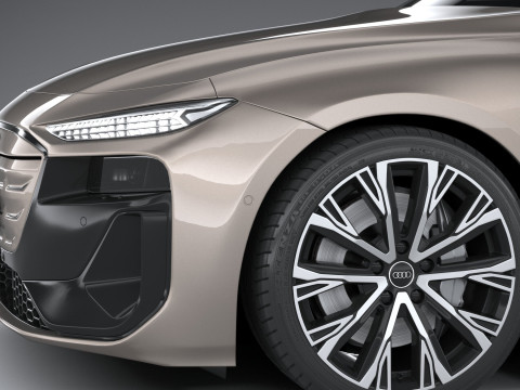 Audi A6 Sportback e-tron 2025 3Dモデル