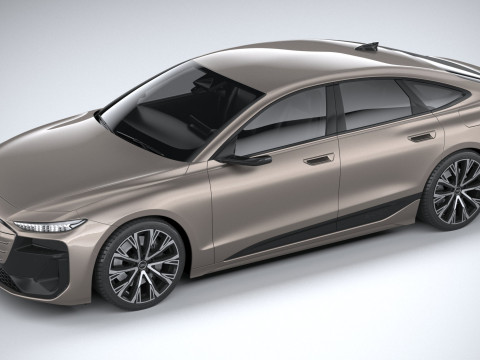 Audi A6 Sportback e-tron 2025 3Dモデル