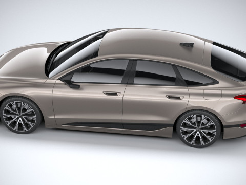 Audi A6 Sportback e-tron 2025 3Dモデル