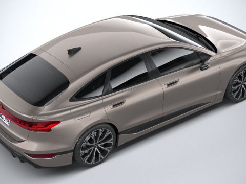 Audi A6 Sportback e-tron 2025 3Dモデル