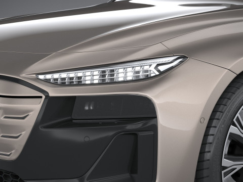 Audi A6 Sportback e-tron 2025 3Dモデル