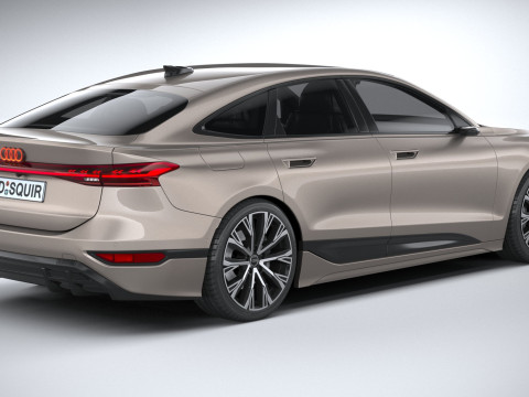 Audi A6 Sportback e-tron 2025 3Dモデル