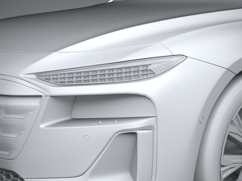 Audi A6 Sportback e-tron 2025 3Dモデル