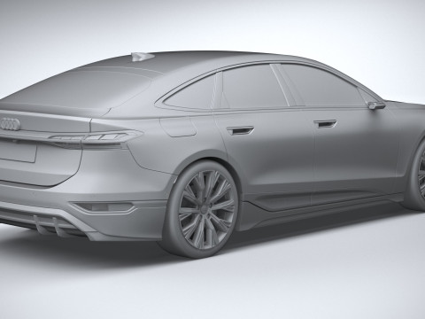 Audi A6 Sportback e-tron 2025 3Dモデル