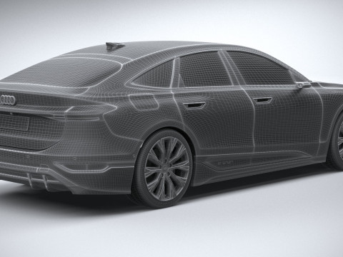 Audi A6 Sportback e-tron 2025 3Dモデル