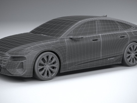 Audi A6 Sportback e-tron 2025 3Dモデル