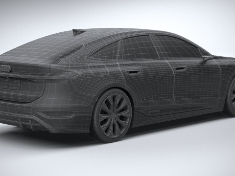 Audi A6 Sportback e-tron 2025 3Dモデル