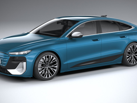 Audi S6 Sportback e-tron 2025 3D Model