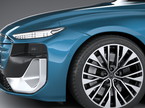 Audi S6 Sportback e-tron 2025 3D 모델