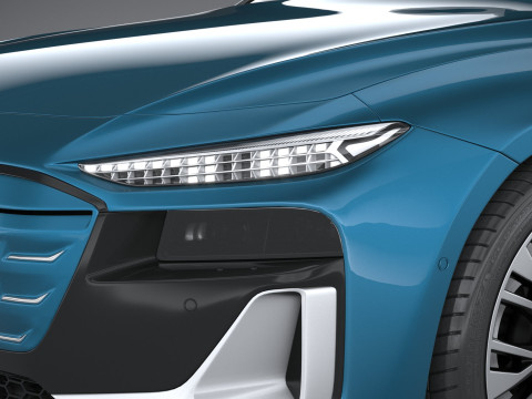 Audi S6 Sportback e-tron 2025 3D 모델
