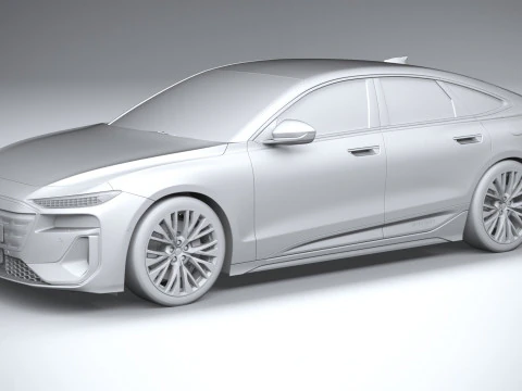 Audi S6 Sportback e-tron 2025 3D Model