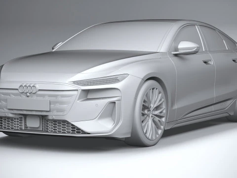 Audi S6 Sportback e-tron 2025 3D Model