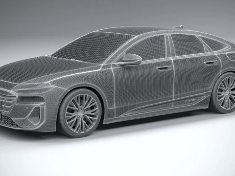Audi S6 Sportback e-tron 2025 3D Model