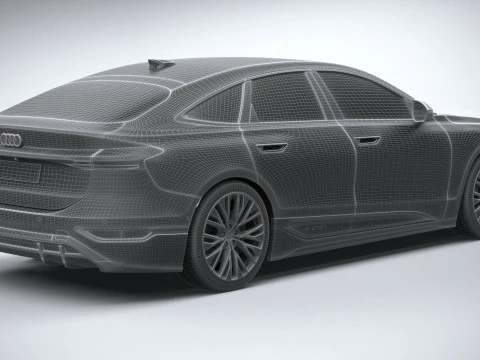 Audi S6 Sportback e-tron 2025 3D Model