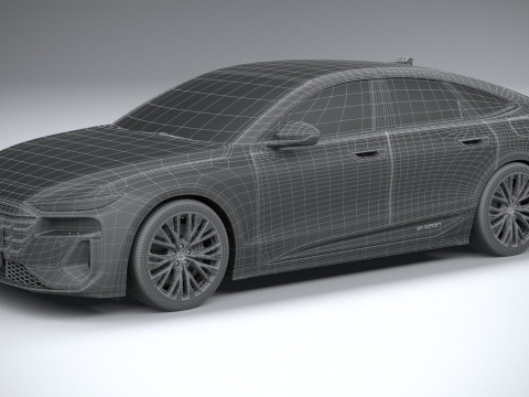 Audi S6 Sportback e-tron 2025 3D 모델
