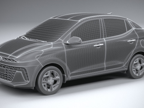 Hyundai i10 sedan 2024 Modelo 3D